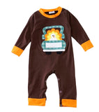 Baby boy brown turkey romper