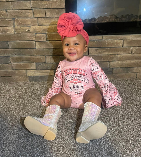 Howdy valentine romper