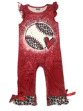 Take me out to the ball game romper