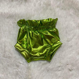 Green Metallic bummies