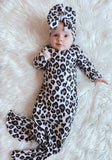 LBB original Leopard gown and headband set