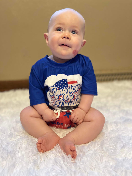 American dude bleached shirt