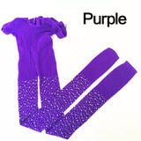 Glitter tights - purple
