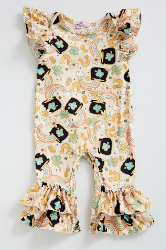 Clover cottage pot of gold romper