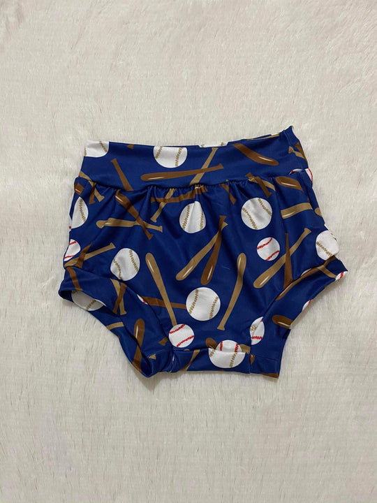 Blue baseball bummies