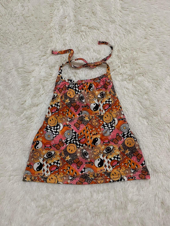 Retro vibes halter top