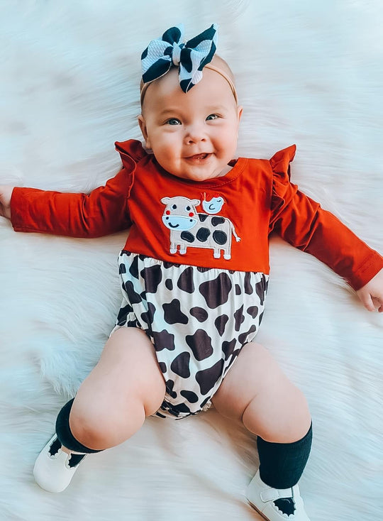 Cow chicken bodysuit