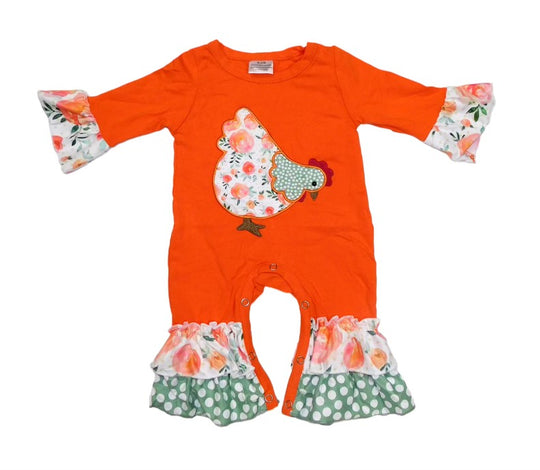 Orange Chicken romper