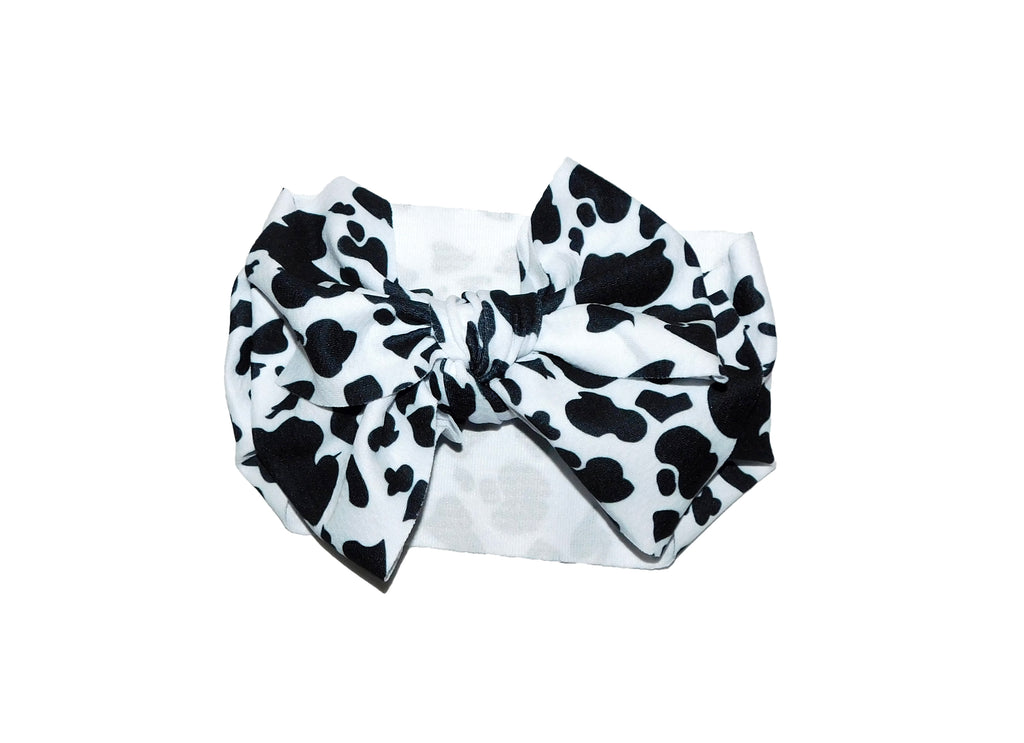 Cow Printed Headband Bow