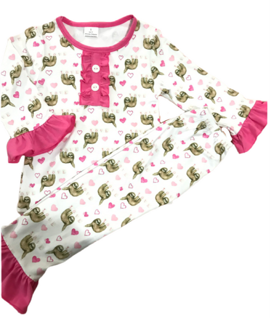 Sloth love pj set