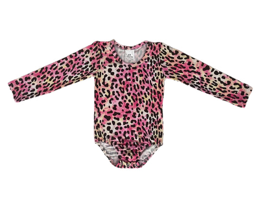 Tie dye pink leopard leo