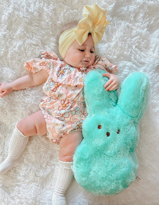 Pink Rabbit floral romper