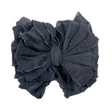 Gray Ruffled Headband