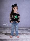 Leopard Heart Shamrock Shirt