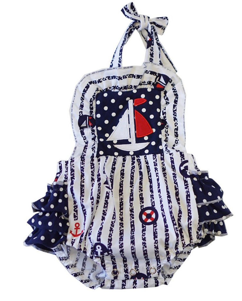 Sailboat bubble romper