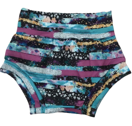 Galaxy Brush stroke bummies