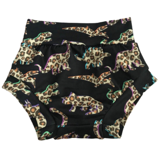 Leopard Dinosaur bummies