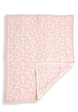 Luxury soft pink leopard blanket