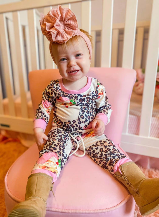 Leopard Pink santa Set