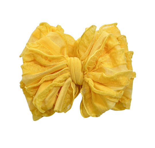 Sunflower Ruffled Headband