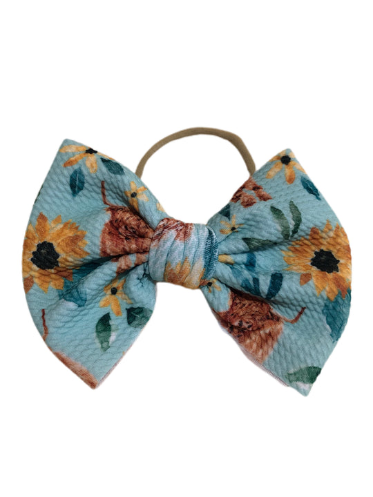 Blue highland nylon bow