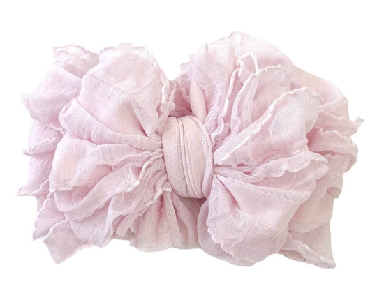 Baby pink Ruffled Headband