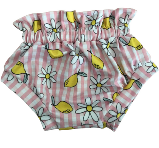 Lemon cinched waist bummies