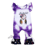 Stay wild purple romper