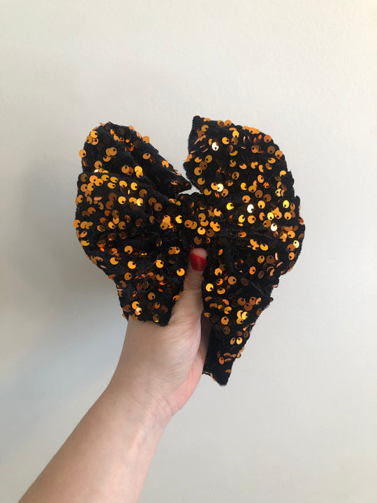 Gold sequin messy wrap