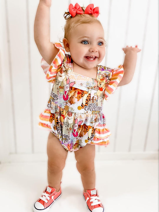 Restock honey ruffle romper