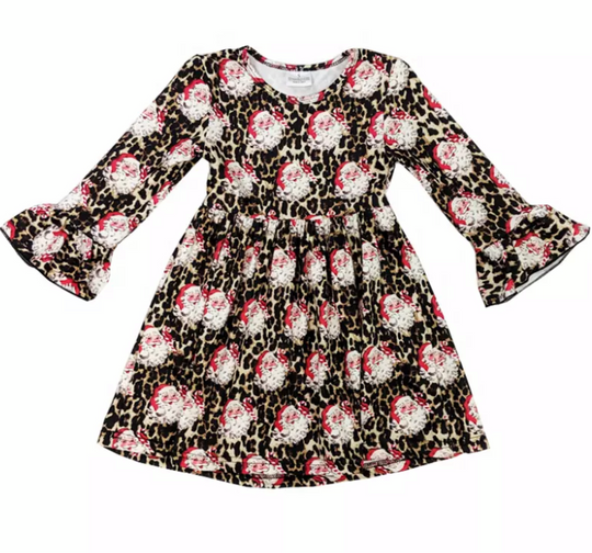 Leopard Santa dress