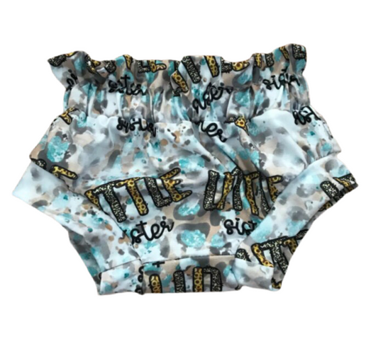 Little sister cinched high waist bummies