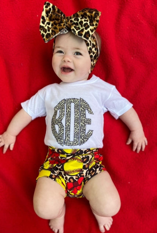 Leopard softball bummies