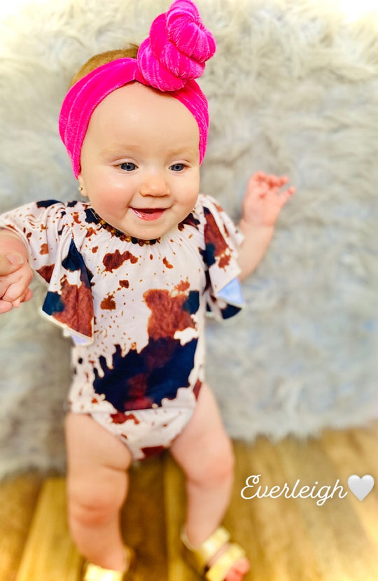 Cow Printed Bodysuit