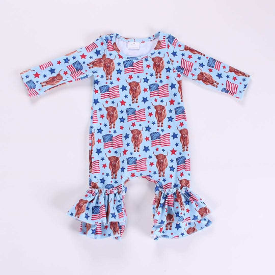 July 4th highland  romper