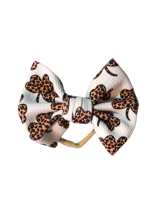 Leopard shamrock nylon