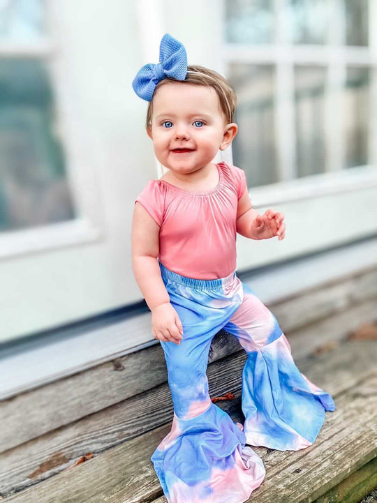 Tie Dye Blue and Pink Bells
