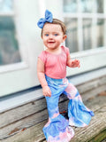 Tie Dye Blue and Pink Bells