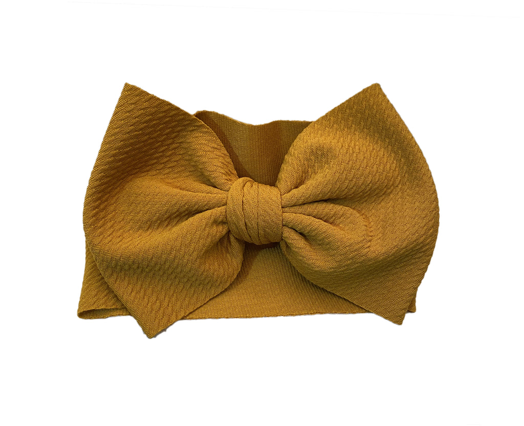 Mustard headband bow