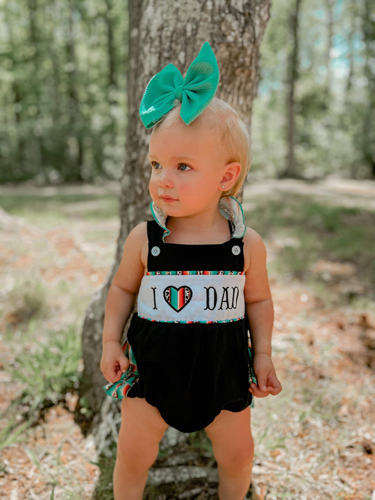 Serape I love dad Romper