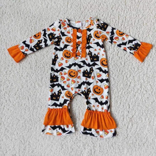 Halloween collage romper