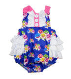 Baby shark ruffle romper