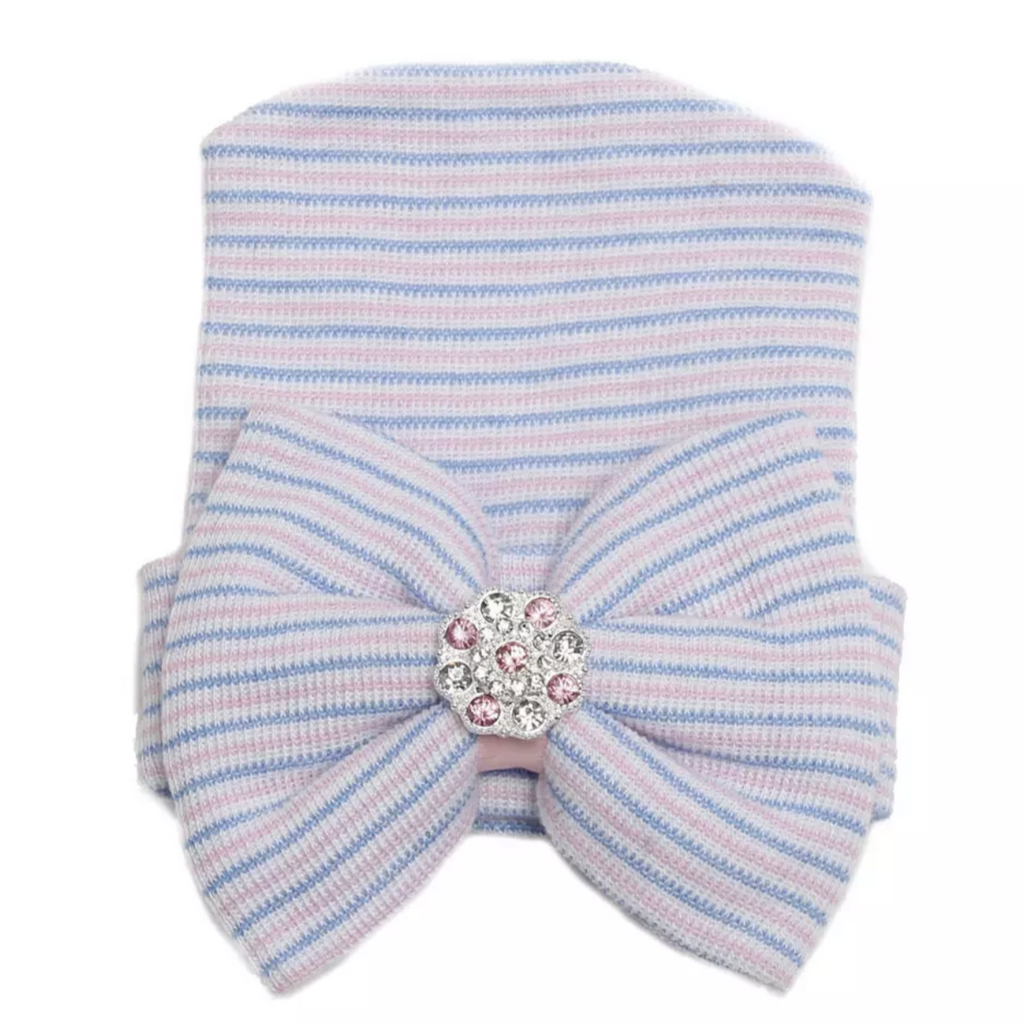 NB blue and pink stripe hat