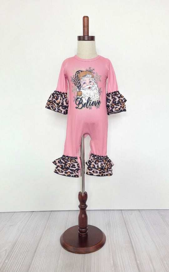 Clover cottage believe in santa romper