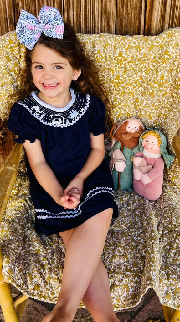 Smocked nativity dress 12M Smocked nativity dress 12M