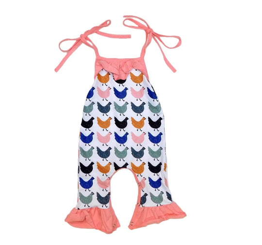Chicken tie romper