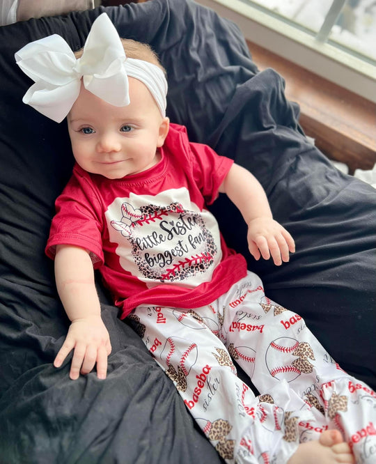 Little sister biggest fan bleached shirt