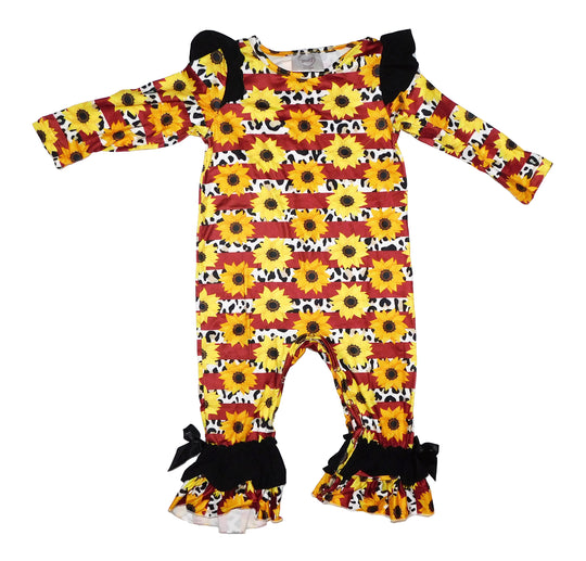 Leopardbaby exclusive sunflower romper