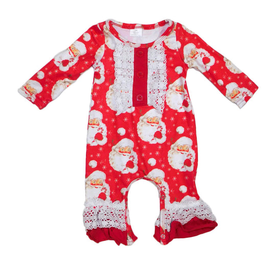 Newborn Red Santa romper