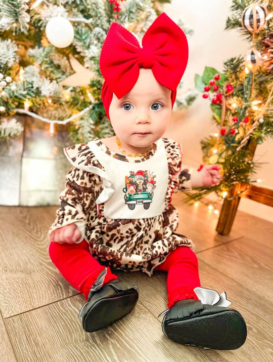 Farm animal Christmas romper